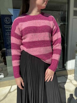 Pull rayé en maille douce 222617 Rabefashion RABE