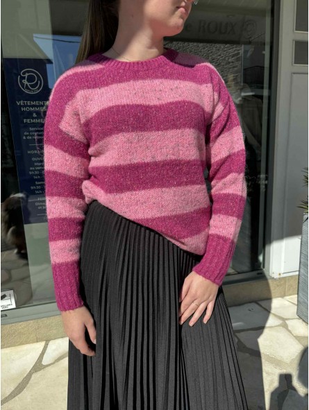 Pull rayé en maille douce 222617 Rabefashion RABE