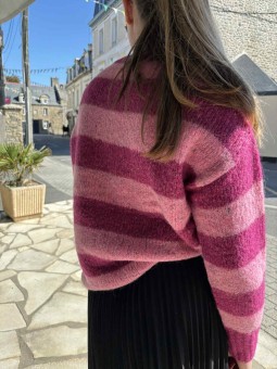 Pull rayé en maille douce 222617 Rabefashion RABE