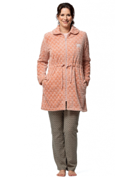 Robe de chambre zip femme courte 536 Egatex EGATEX