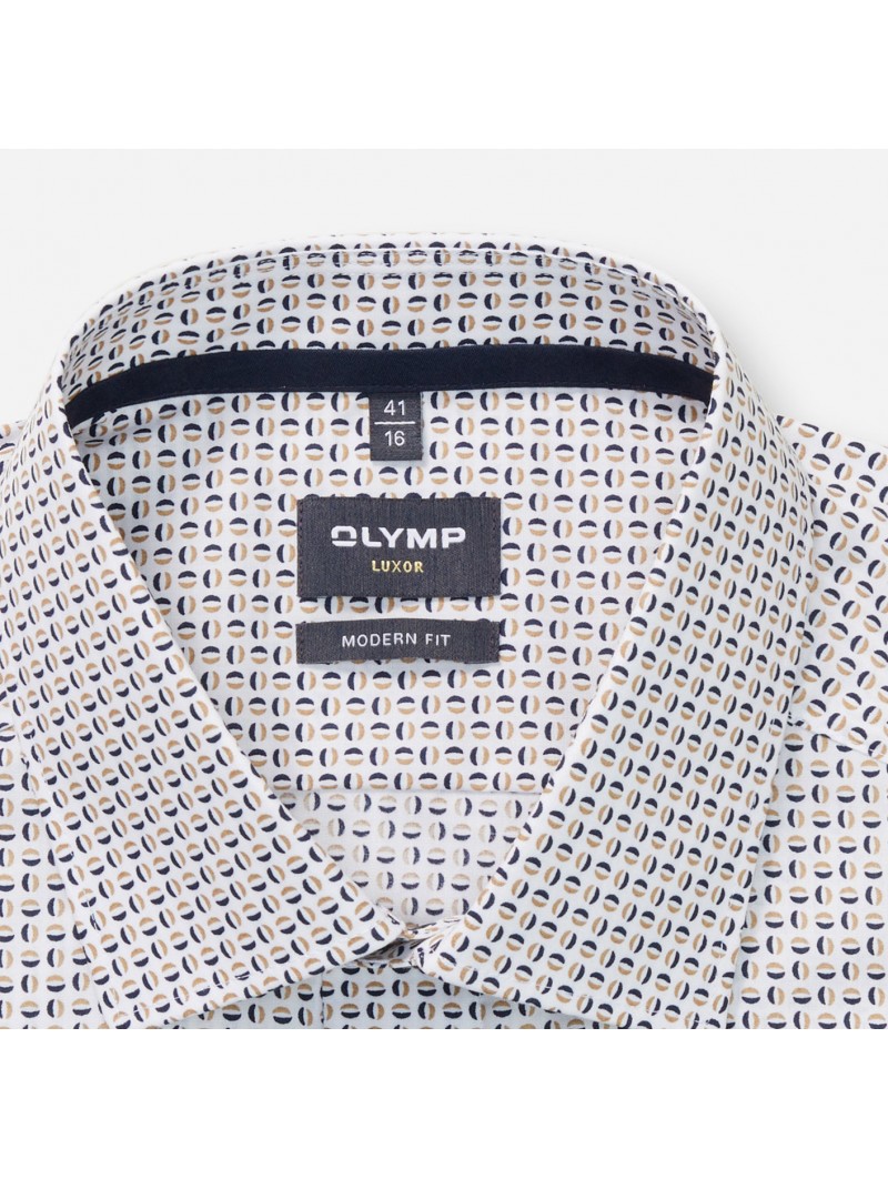 Chemise ML à imprimé grain de café 1274 Olymp Olymp