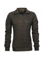 Sweat zip vert kaki 36235 Monté Carlo MONTE CARLO