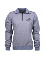 Sweat zip bleu uni 36025 Monté Carlo MONTE CARLO