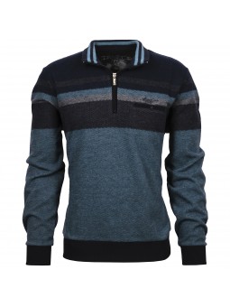 Sweat zip bleu 36485 Monté Carlo MONTE CARLO