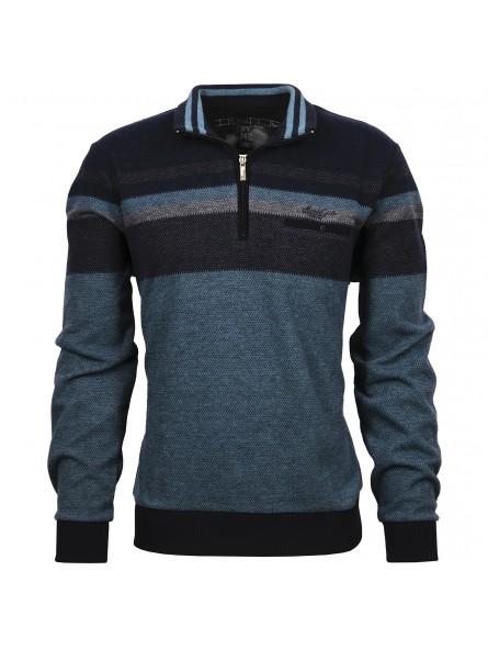 Sweat zip bleu 36485 Monté Carlo MONTE CARLO Sweat zip bleu 36485 Monté Carlo MONTE CARLO