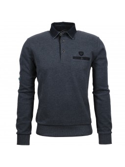 Sweat-shirt bleu jeans 36564 Monté Carlo MONTE CARLO