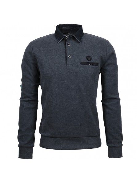 Sweat-shirt bleu jeans 36564 Monté Carlo MONTE CARLO