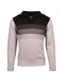 Pull zip beige 31025 Monté Carlo MONTE CARLO
