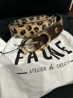 Ceinture cuir 25 mm 225 Faune Faune