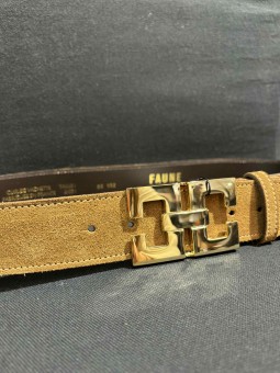 CEINTURE BOUCLE DOUBLE DORE 15 Faune