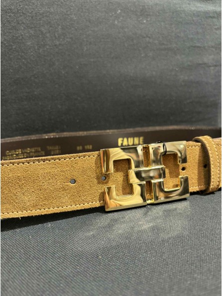 CEINTURE BOUCLE DOUBLE DORE 15 Faune
