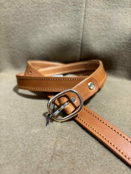 CEINTURE FINE CUIR 20MM 120 Faune