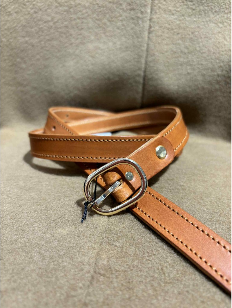 CEINTURE FINE CUIR 20MM 120 Faune
