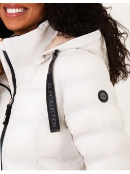 Parka longue écru mat F2215 Christine Laure Christine Laure