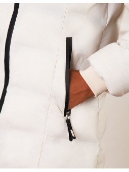 Parka longue écru mat F2215 Christine Laure Christine Laure