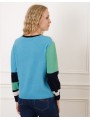 Pull patch vert et bleu F2504 Christine Laure Christine Laure Pull patch vert et bleu F2504 Christine Laure Christine Laure