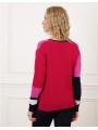 Pull patch rose et rouge F2422 Christine Laure Christine Laure Pull patch rose et rouge F2422 Christine Laure Christine Laure