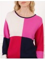 Pull patch rose et rouge F2422 Christine Laure Christine Laure Pull patch rose et rouge F2422 Christine Laure Christine Laure