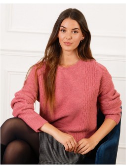 Pull chaud rose F2333 Christine Laure Christine Laure