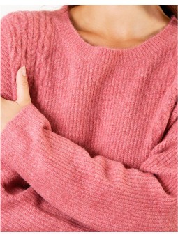 Pull chaud rose F2333 Christine Laure Christine Laure