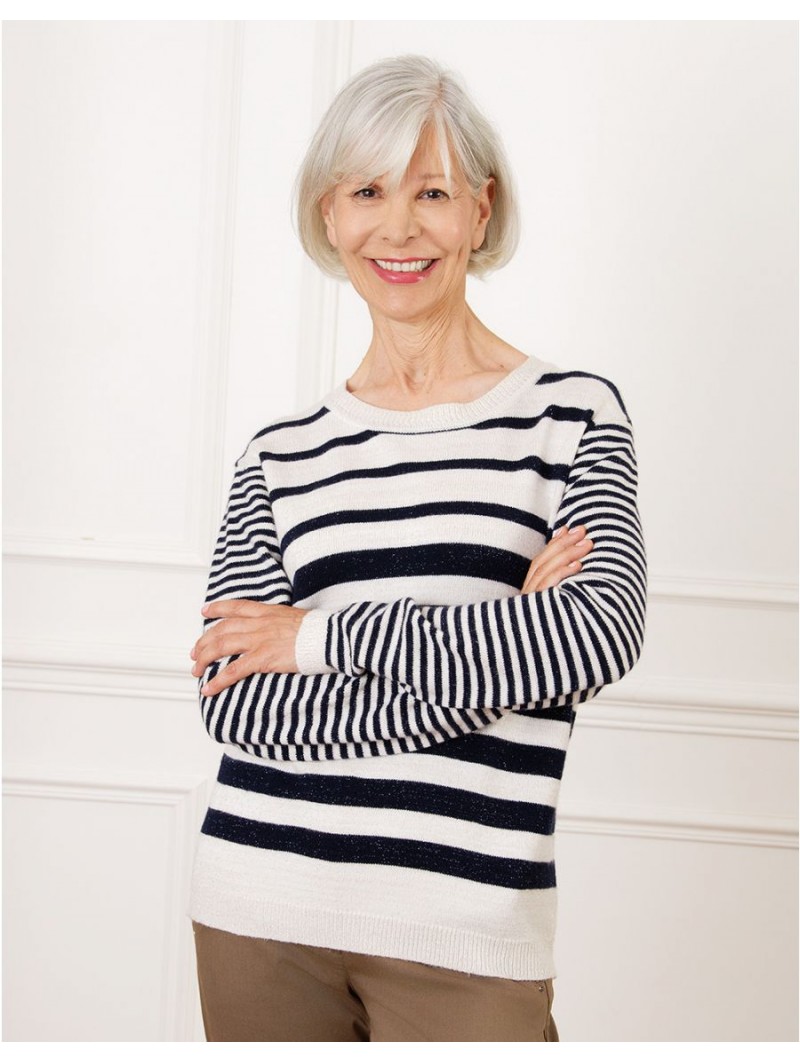 Pull marinière brillant F2272 Christine Laure Christine Laure