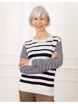 Pull marinière brillant F2272 Christine Laure Christine Laure