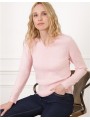 Pull col V laine rose F2420 Christine Laure Christine Laure Pull col V laine rose F2420 Christine Laure Christine Laure
