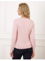Pull col V laine rose F2420 Christine Laure Christine Laure Pull col V laine rose F2420 Christine Laure Christine Laure