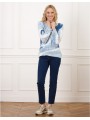 Pull duveteux bleu motif F2327 Christine Laure Christine Laure Pull duveteux bleu motif F2327 Christine Laure Christine Laure