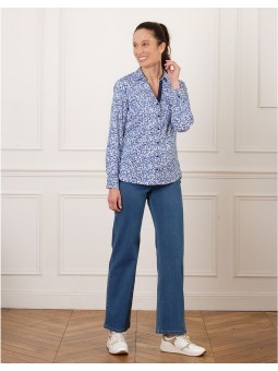 Chemisier coton motif F2616 Christine Laure Christine Laure