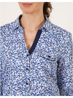 Chemisier coton motif F2616 Christine Laure Christine Laure