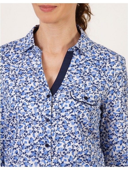 Chemisier coton motif F2616 Christine Laure Christine Laure Chemisier coton motif F2616 Christine Laure Christine Laure