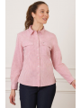 Chemisier coton rayé rose F2670 Christine Laure Christine Laure Chemisier coton rayé rose F2670 Christine Laure Christine Laure