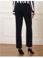 Pantalon droit bleu crêpe F2304 Christine Laure Christine Laure Pantalon droit bleu crêpe F2304 Christine Laure Christine Laure