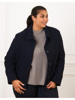 Veste chic laine marine F2628 Christine Laure Christine Laure