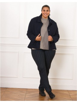 Veste chic laine marine F2628 Christine Laure Christine Laure