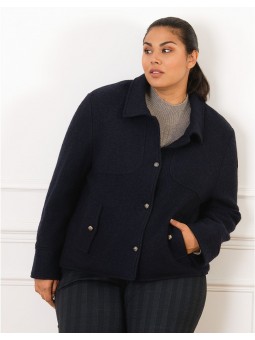 Veste chic laine marine F2628 Christine Laure Christine Laure