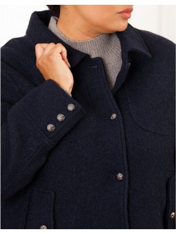 Veste chic laine marine F2628 Christine Laure Christine Laure