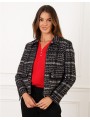 Veste courte noir et blanc F2296 Christine Laure Christine Laure Veste courte noir et blanc F2296 Christine Laure Christine Laure