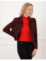 Veste courte rouge et noir F2452 Christine Laure Christine Laure Veste courte rouge et noir F2452 Christine Laure Christine Laure