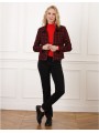 Veste courte rouge et noir F2452 Christine Laure Christine Laure Veste courte rouge et noir F2452 Christine Laure Christine Laure