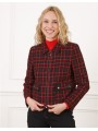 Veste courte rouge et noir F2452 Christine Laure Christine Laure Veste courte rouge et noir F2452 Christine Laure Christine Laure