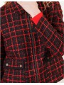 Veste courte rouge et noir F2452 Christine Laure Christine Laure Veste courte rouge et noir F2452 Christine Laure Christine Laure