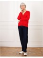 Cardigan rouge boutons F2330 Christine Laure Christine Laure Cardigan rouge boutons F2330 Christine Laure Christine Laure