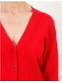 Cardigan rouge boutons F2330 Christine Laure Christine Laure Cardigan rouge boutons F2330 Christine Laure Christine Laure