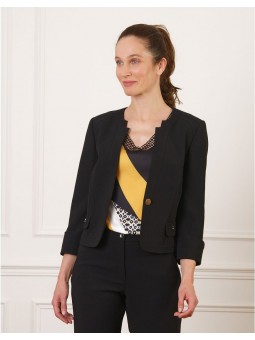 Veste chic tailleur noir F2196 Christine Laure Christine Laure