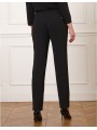 Pantalon droit noir crêpe F2197 Christine Laure Christine Laure Pantalon droit noir crêpe F2197 Christine Laure Christine Laure