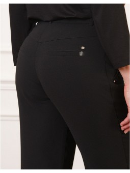Pantalon droit noir crêpe F2197 Christine Laure Christine Laure
