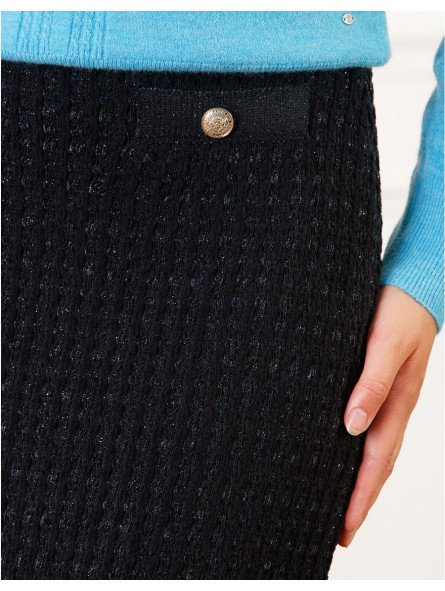 Jupe maille noir F2538 Christine Laure Christine Laure Jupe maille noir F2538 Christine Laure Christine Laure