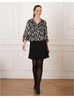 Blouse motif graphique F2085 Christine Laure Christine Laure